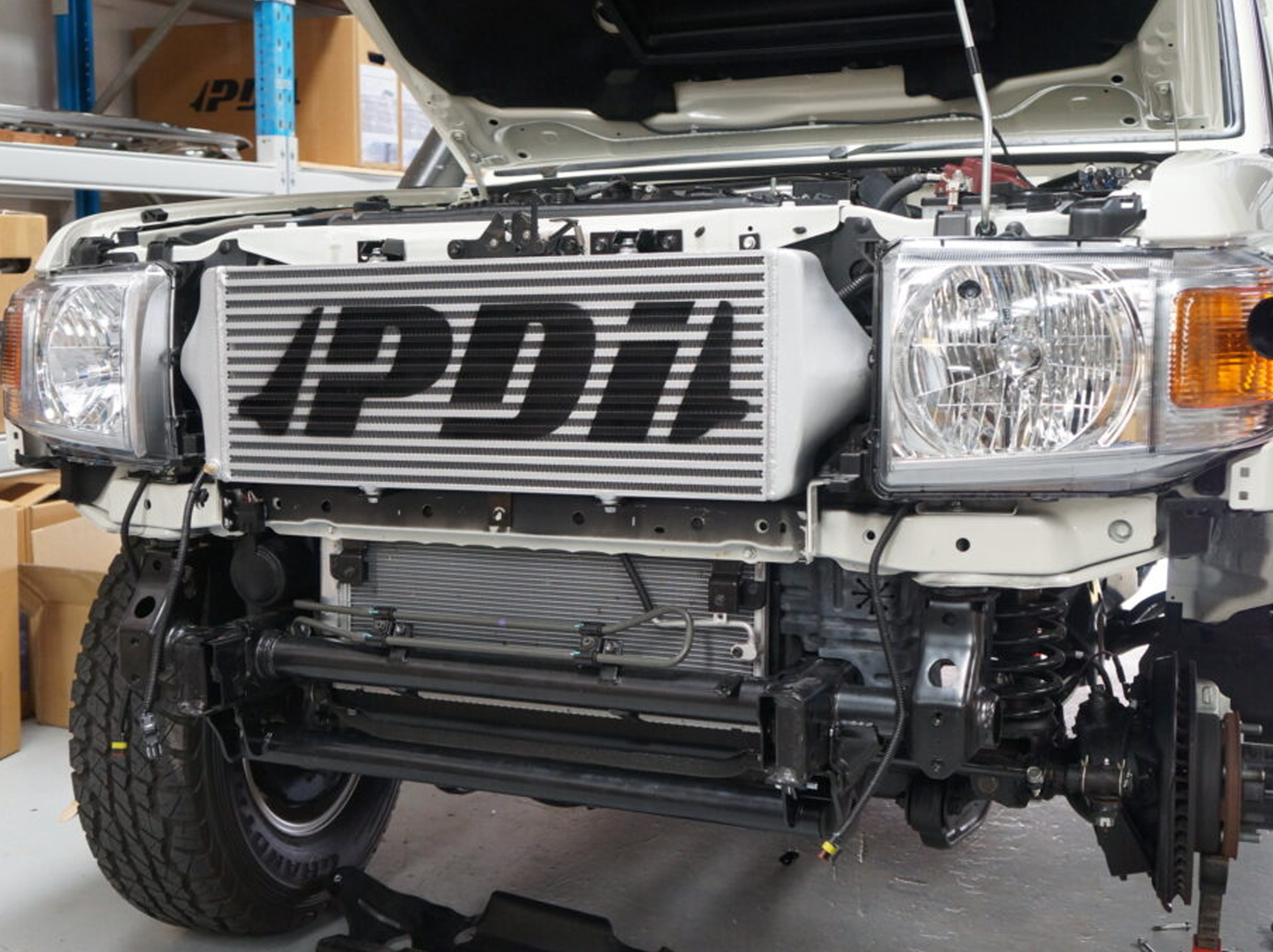 Second image of PDI Front Mount Intercooler Kit - Toyota LandCruiser 70 Series (VDJ76/78/79)