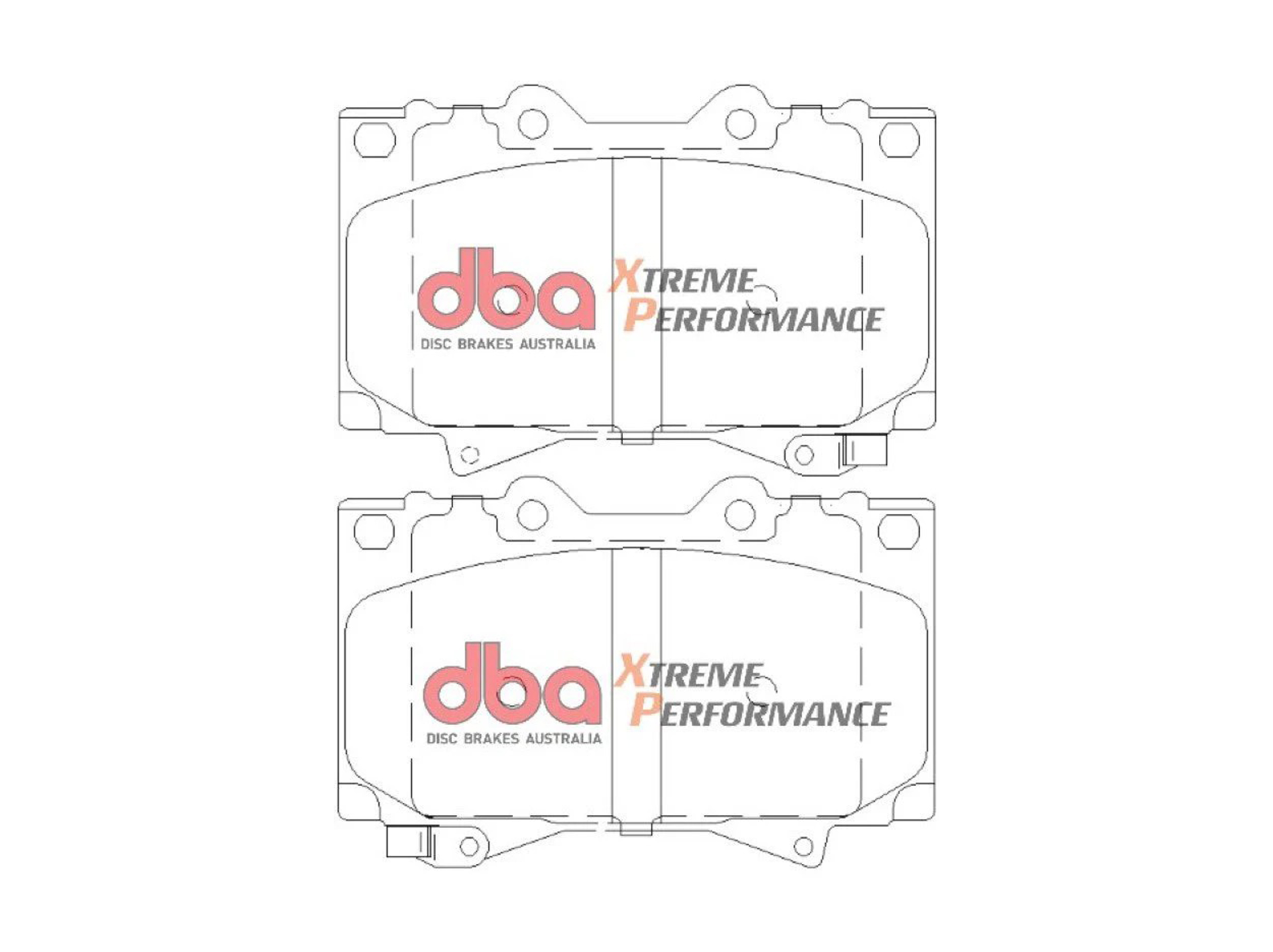 Second image of DBA Extreme Performance Front Brake Pads – Toyota LandCruiser